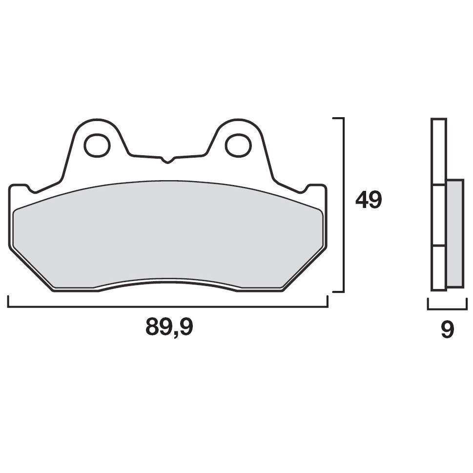 Pastiglie freni Brembo Organico anteriore/posteriore (a seconda del modello) - 07HO1807