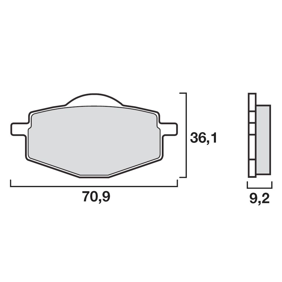 Pastiglie freni Brembo carbonio ceramica anteriore/posteriore (a seconda del modello) - 07YA1407