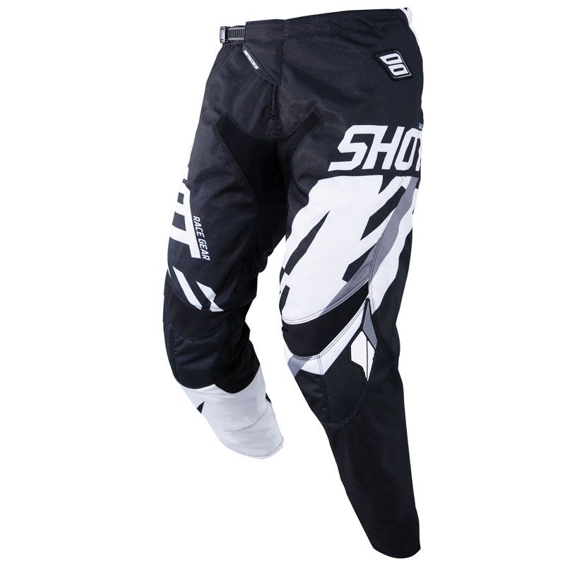 Pantaloni da cross Shot destockage CONTACT SCORE -BLACK WHITE 2019