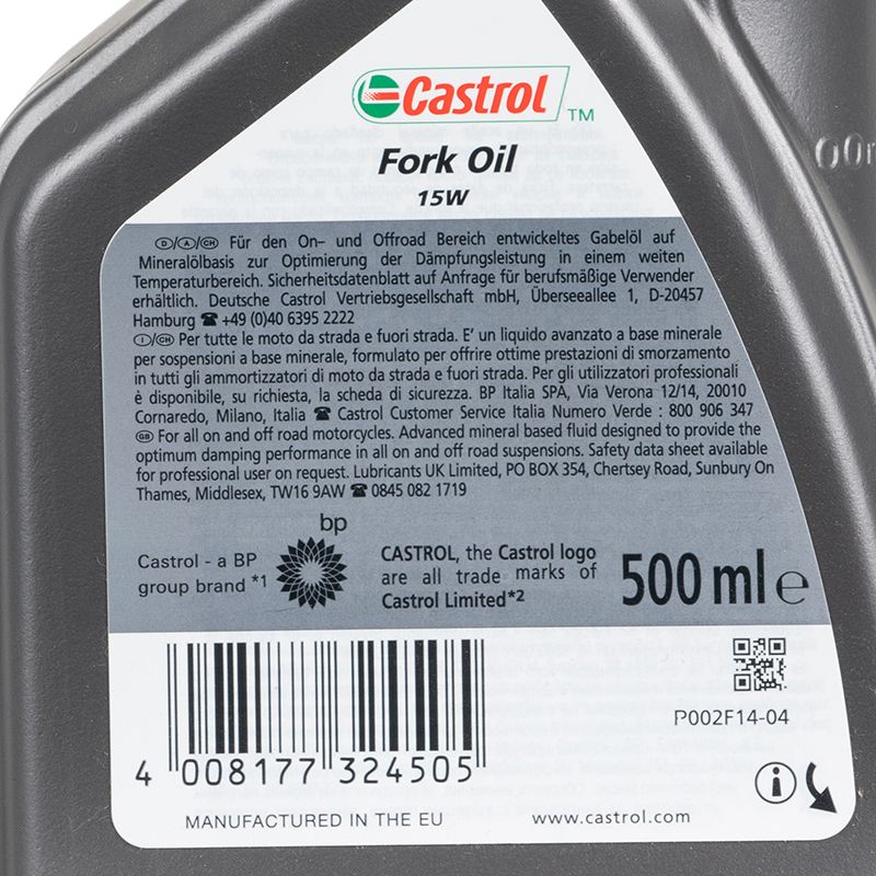 Olio per forcella Castrol FORK OIL 15 W 500 ML